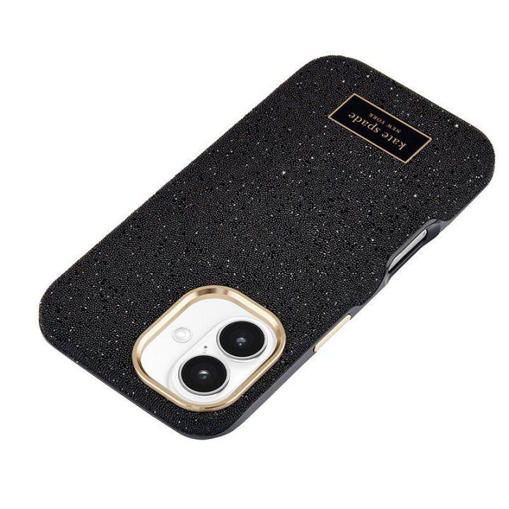 Dėklas iPhone 16 Kate Spade New York, juodas