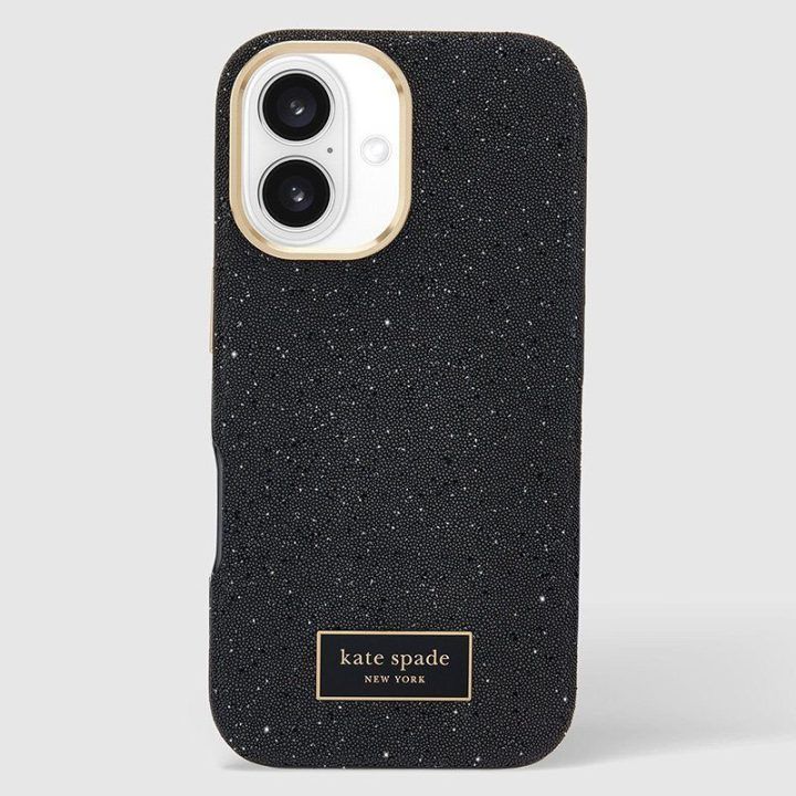 Dėklas iPhone 16 Kate Spade New York, juodas