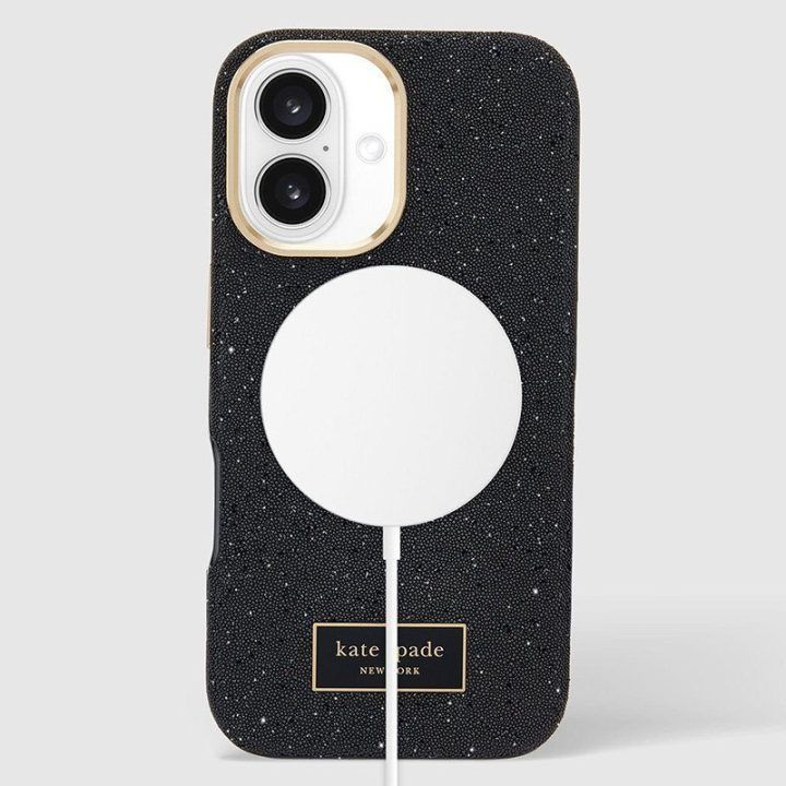 Dėklas iPhone 16 Kate Spade New York, juodas