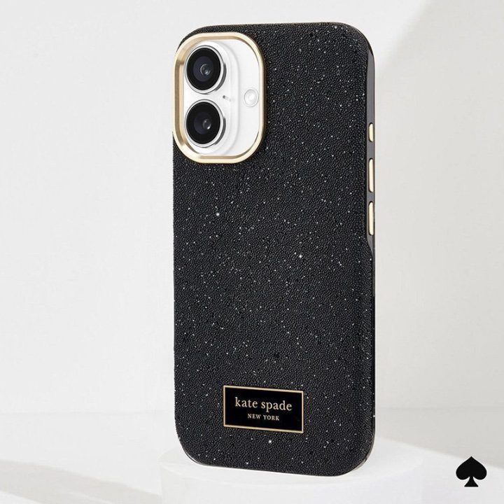 Dėklas iPhone 16 Kate Spade New York, juodas