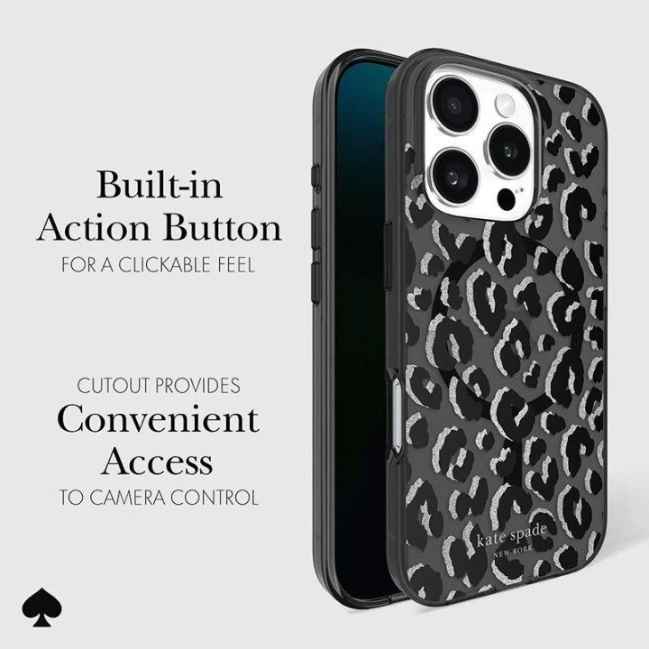 Dėklas iPhone 16 Pro Max City Leopard Kate Spade New York