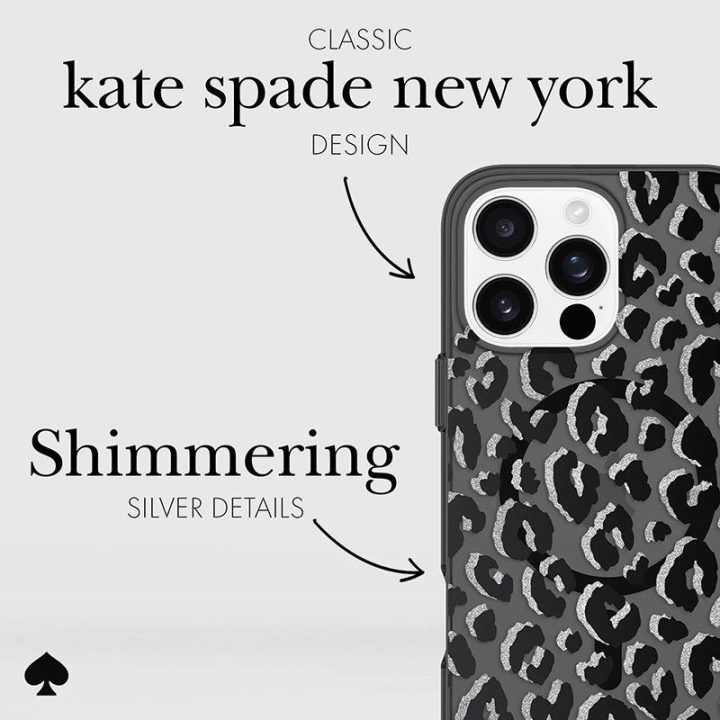 Dėklas iPhone 16 Pro Max City Leopard Kate Spade New York