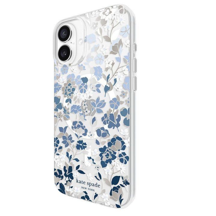 Dėklas iPhone 16 Plus Kate Spade New York, Flowerbed Blue