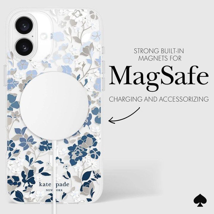 Dėklas iPhone 16 Plus Kate Spade New York, Flowerbed Blue