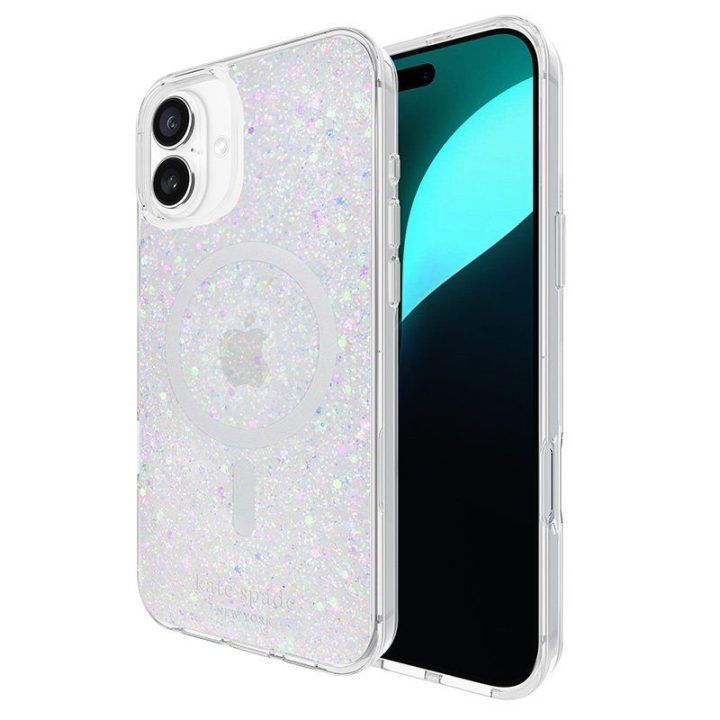 Dėklas iPhone 16 Plus Kate Spade su MagSafe, glitter