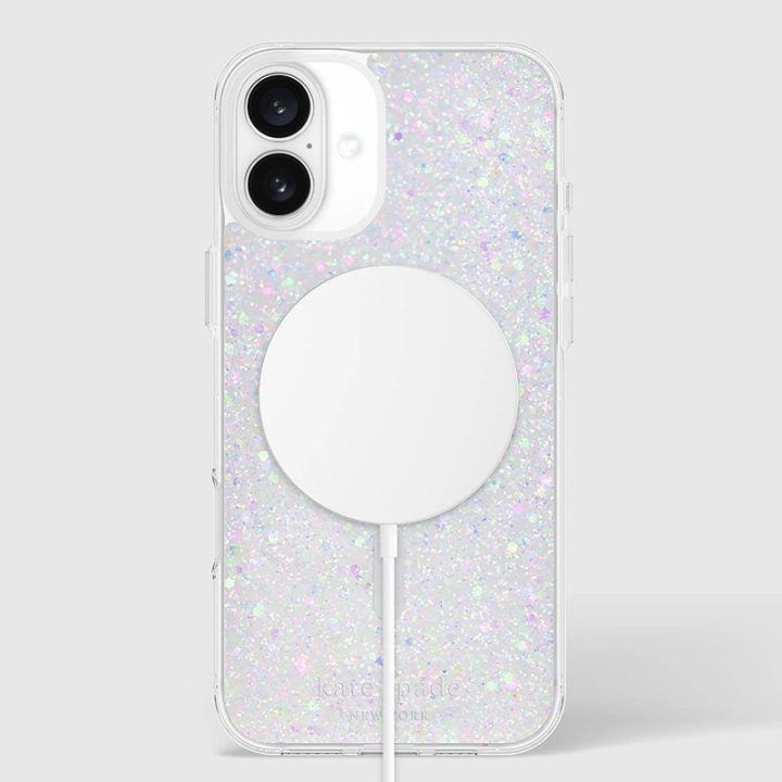 Dėklas iPhone 16 Plus Kate Spade su MagSafe, glitter