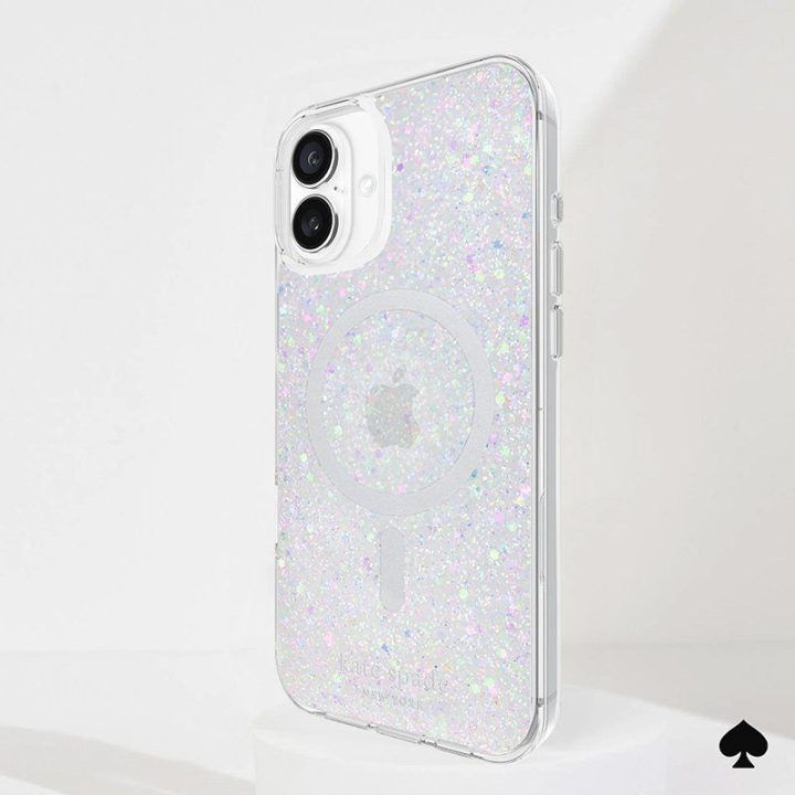 Dėklas iPhone 16 Plus Kate Spade su MagSafe, glitter