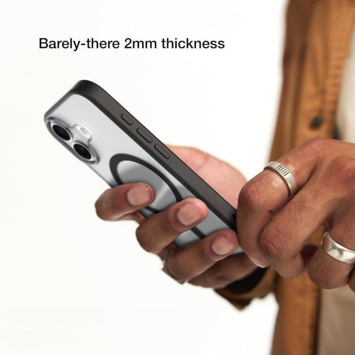 Dėklas iPhone 16 Incase Slim Case MagSafe, juodas