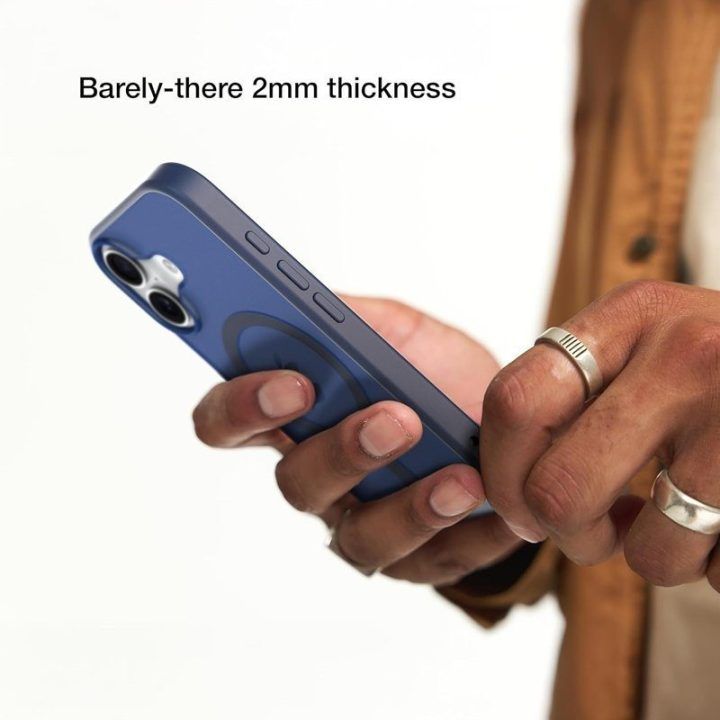 Dėklas iPhone 16 Incase Slim Case MagSafe, tamsiai mėlynas