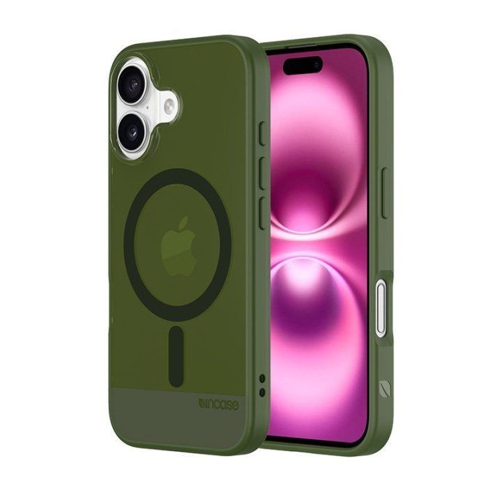 Dėklas iPhone 16 Incase Slim Case MagSafe, žalias