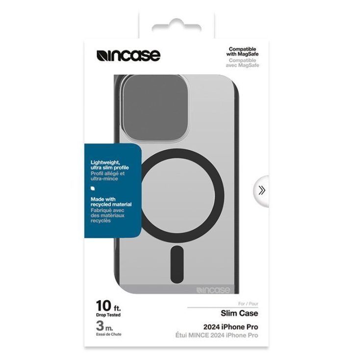 Dėklas iPhone 16 Pro Incase Slim MagSafe, juodas