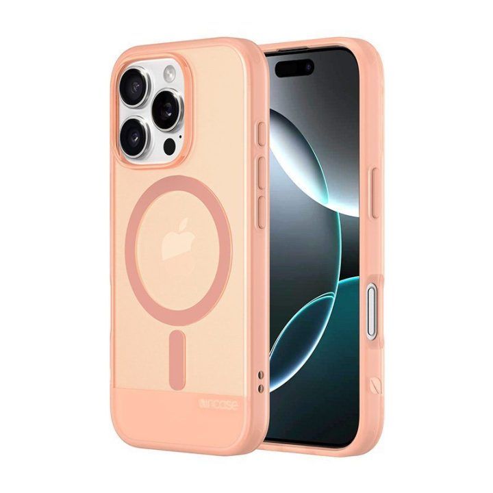 Dėklas iPhone 16 Pro Incase Slim Case MagSafe, rožinis