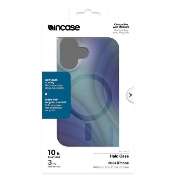 Dėklas iPhone 16 Incase Halo MagSafe, Tidal Ocean