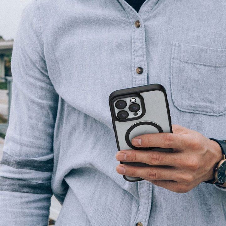 Dėklas iPhone 16 Pro Incipio Velocity MagSafe, juodas