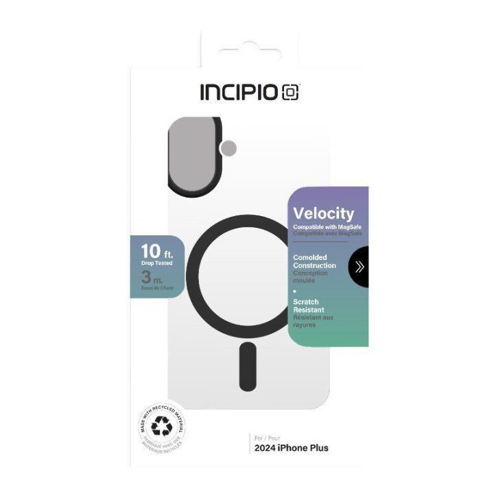 Dėklas Incipio Velocity MagSafe iPhone 16 Plus, juoda