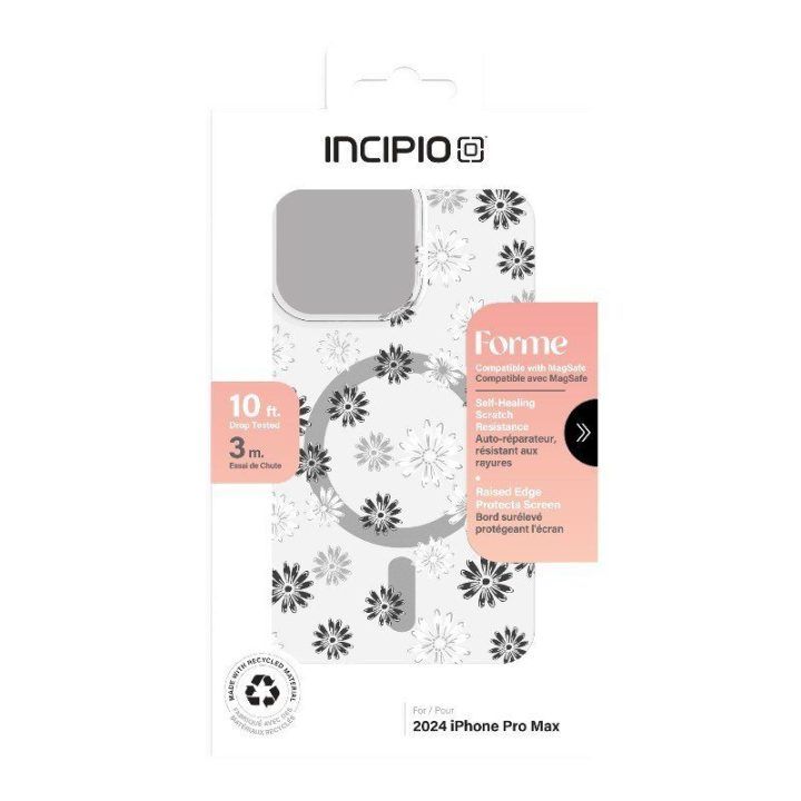 Dėklas iPhone 16 Pro Max Incipio Forme MagSafe, sidabro spalvos