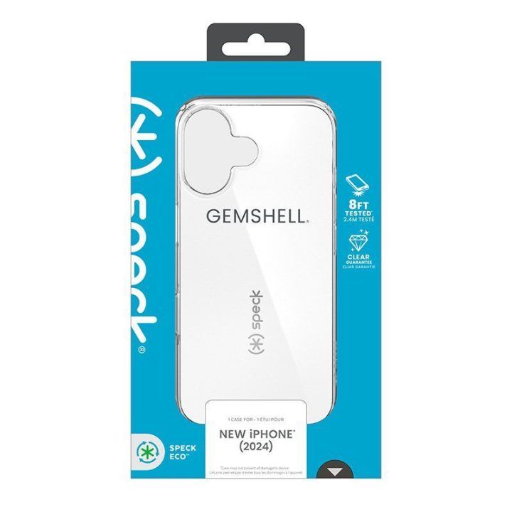Permatomas dėklas iPhone 16 Speck Gemshell