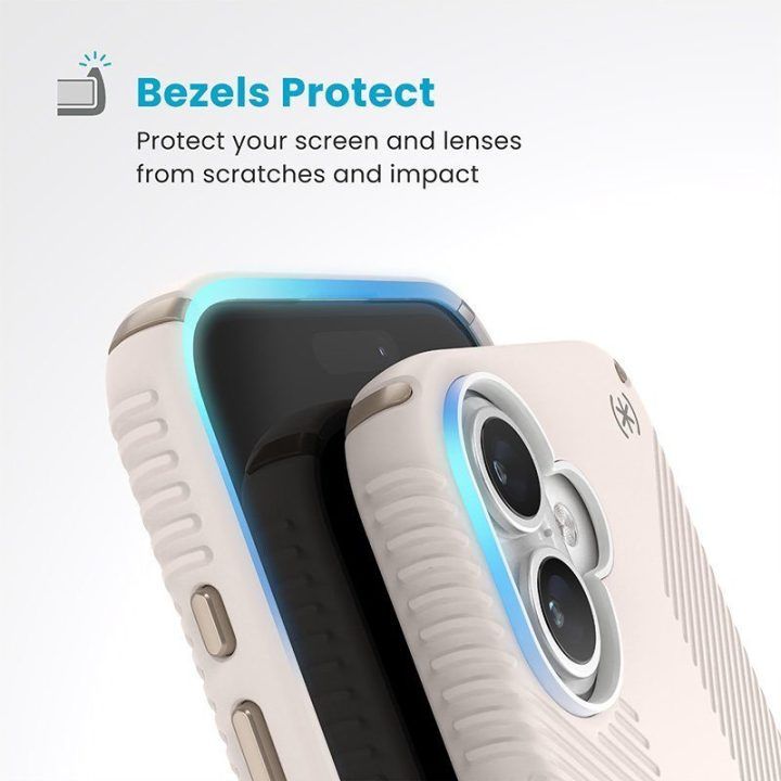 Dėklas iPhone 16 Speck Presidio2 Grip MagSafe, Bleached Bone