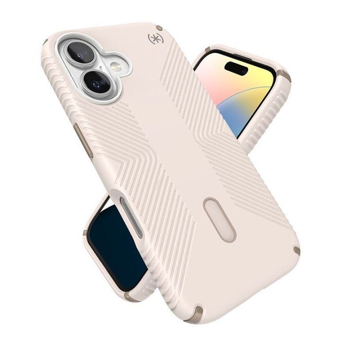 Dėklas iPhone 16 Speck Presidio2 Grip MagSafe, Bleached Bone