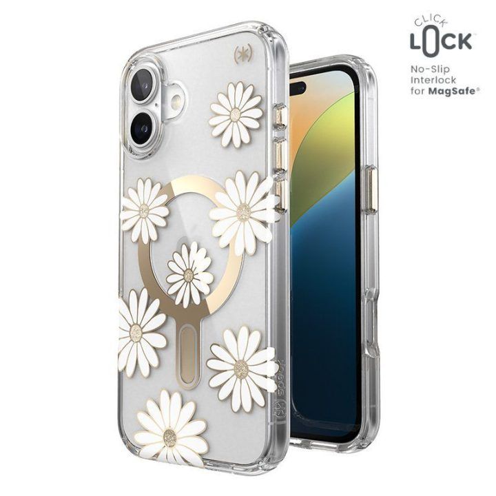 Dėklas iPhone 16 Plus, permatomas Speck Presidio Lux
