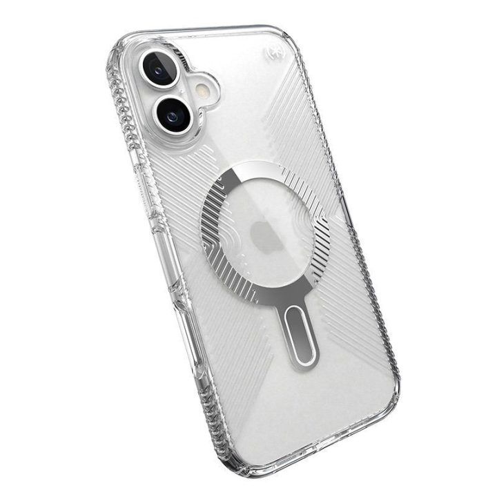 Permatomas dėklas iPhone 16 Plus Speck Presidio Perfect-Clear Grip ClickLock