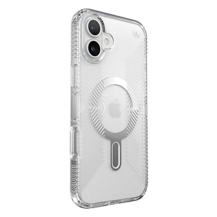 Permatomas dėklas iPhone 16 Plus Speck Presidio Perfect-Clear Grip ClickLock