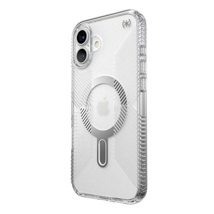 Permatomas dėklas iPhone 16 Plus Speck Presidio Perfect-Clear Grip ClickLock