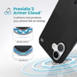 Dėklas iPhone 16 Plus Speck Presidio2 Grip MagSafe, juodas
