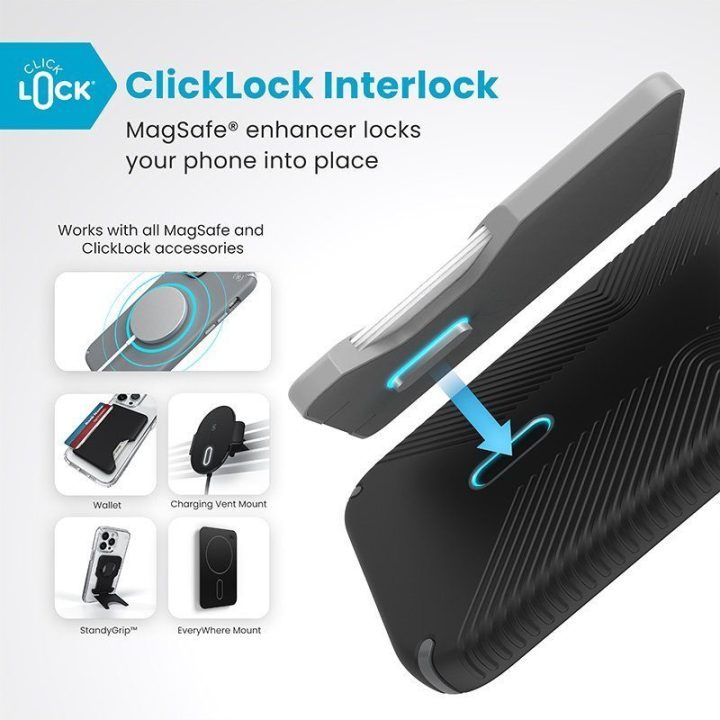 Dėklas iPhone 16 Plus Speck Presidio2 Grip MagSafe, juodas