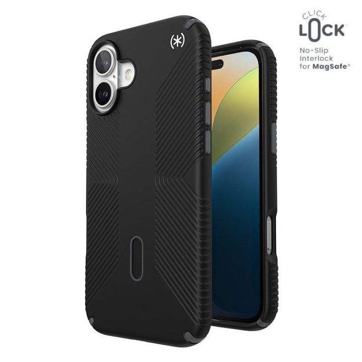 Dėklas iPhone 16 Plus Speck Presidio2 Grip MagSafe, juodas
