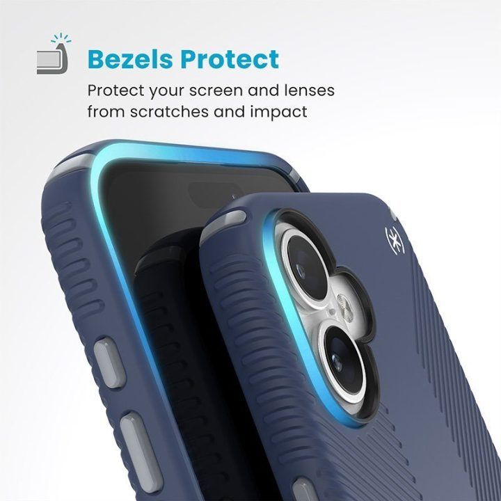 Dėklas iPhone 16 Plus Speck Presidio2 Grip ClickLock MagSafe, mėlynas