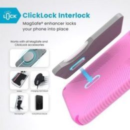 Dėklas iPhone 16 Plus Speck Presidio2 Grip ClickLock MagSafe, rožinis