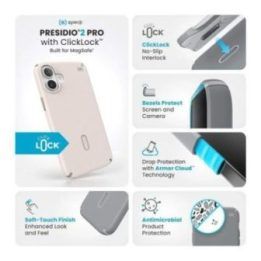 Dėklas Speck Presidio2 Pro ClickLock iPhone 16 Plus