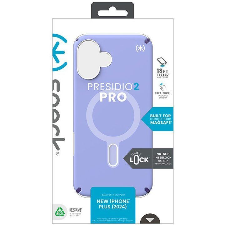 Dėklas iPhone 16 Plus Speck Presidio2 Pro ClickLock ir MagSafe