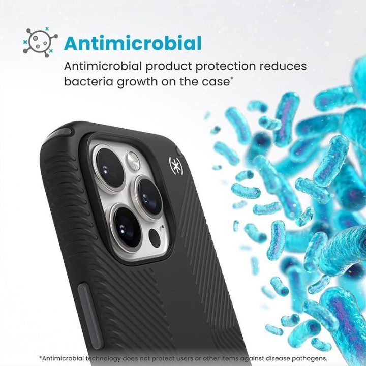 Dėklas iPhone 16 Pro Speck Presidio2 Grip juodas