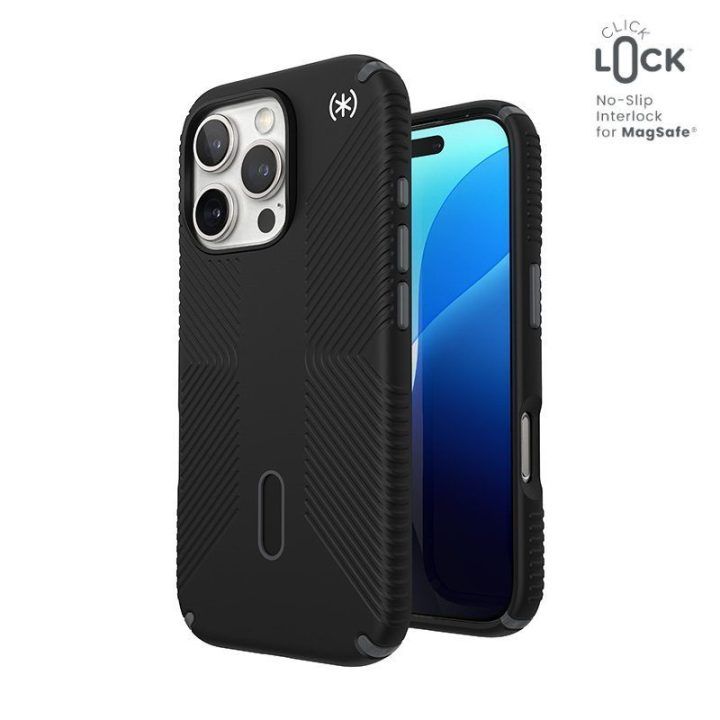 Dėklas iPhone 16 Pro Speck Presidio2 Grip juodas