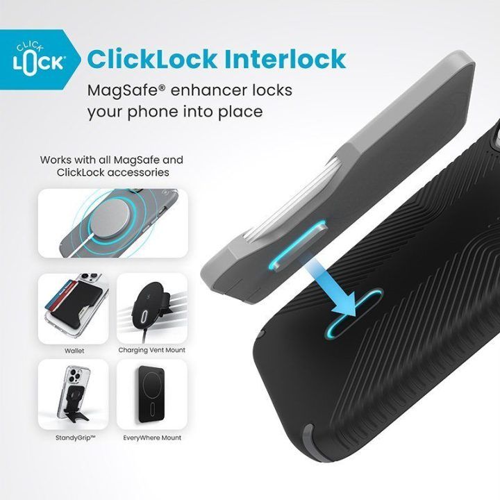 Dėklas iPhone 16 Pro Speck Presidio2 Grip juodas