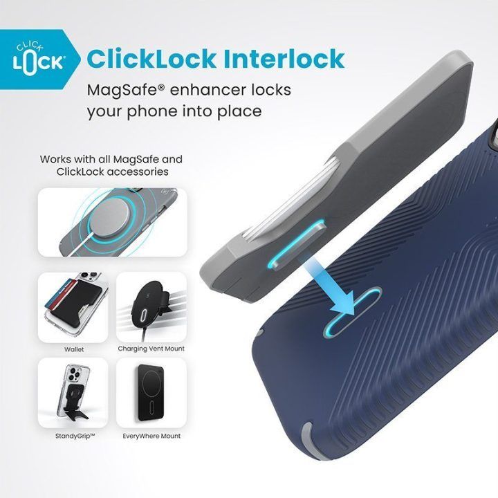 Dėklas Speck Presidio2 Grip MagSafe iPhone 16 Pro