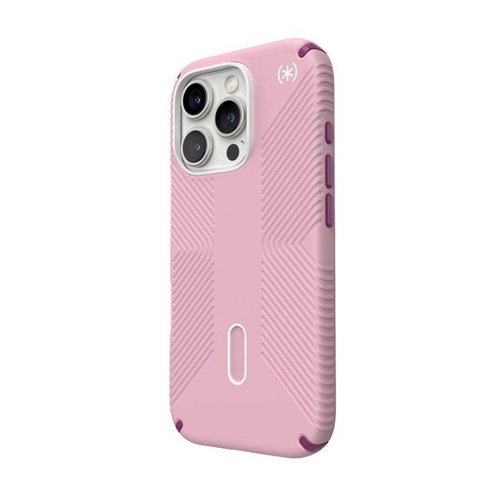 Dėklas iPhone 16 Pro Speck Presidio2 Grip ClickLock, rožinis