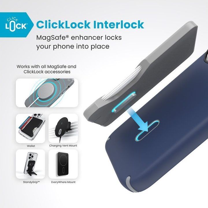 Dėklas iPhone 16 Pro Speck Presidio2 Pro ClickLock & MagSafe