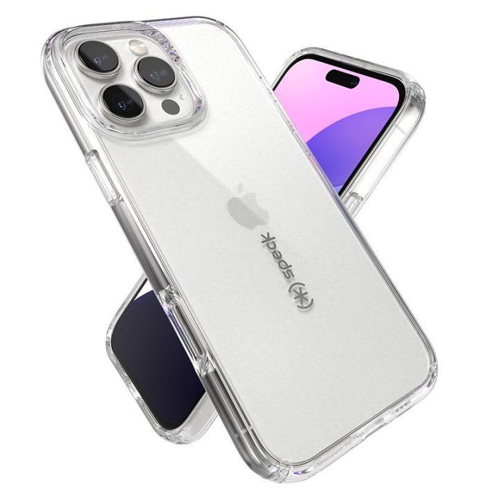 Permatomas dėklas iPhone 16 Pro Max, Speck Gemshell