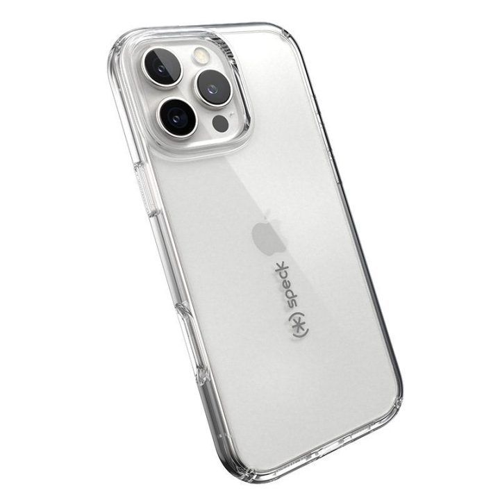 Permatomas dėklas iPhone 16 Pro Max, Speck Gemshell