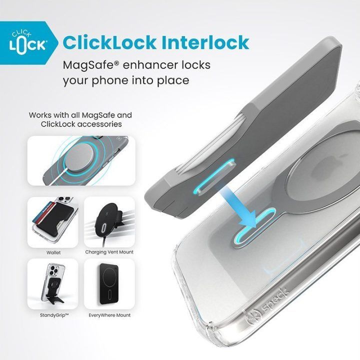 Dėklas iPhone 16 Pro Max Speck Presidio Perfect-Clear
