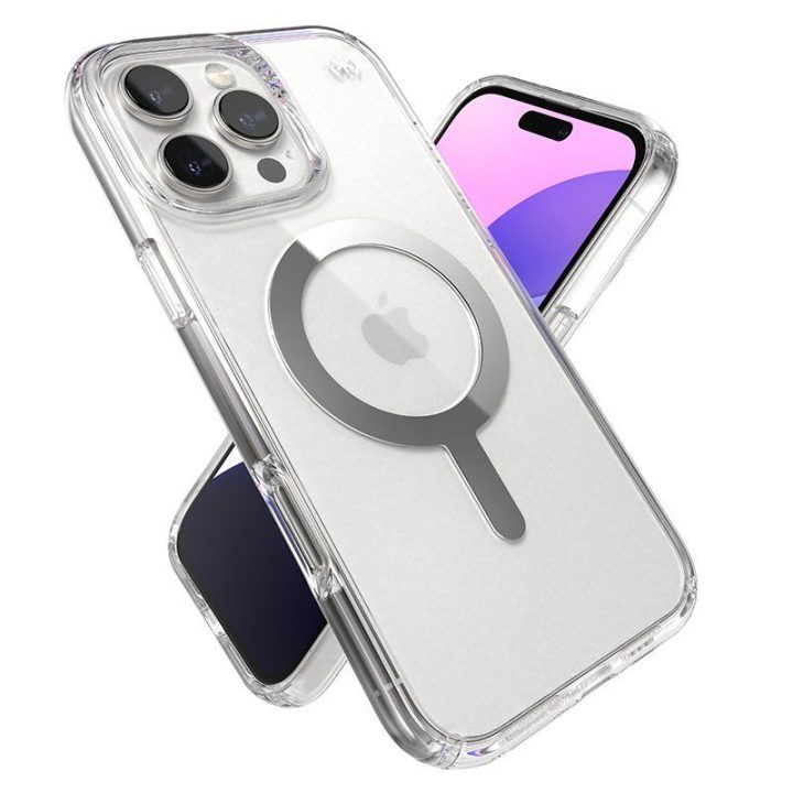 Dėklas iPhone 16 Pro Max, permatomas Speck Presidio Perfect-Clear MagSafe