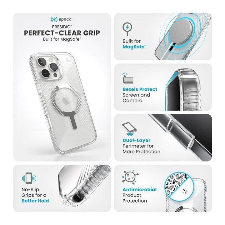 Dėklas iPhone 16 Pro Max Speck Permatomas
