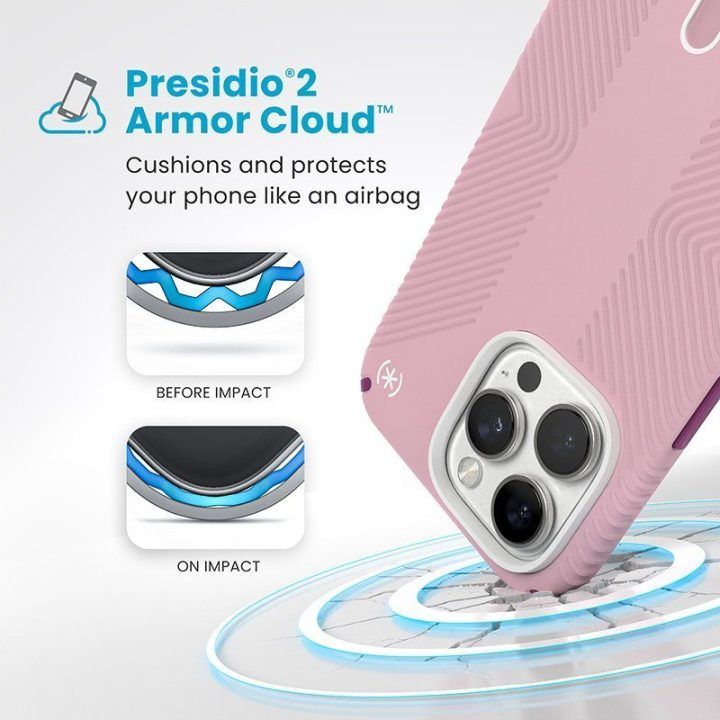 Dėklas iPhone 16 Pro Max Speck Presidio2 Grip ClickLock MagSafe