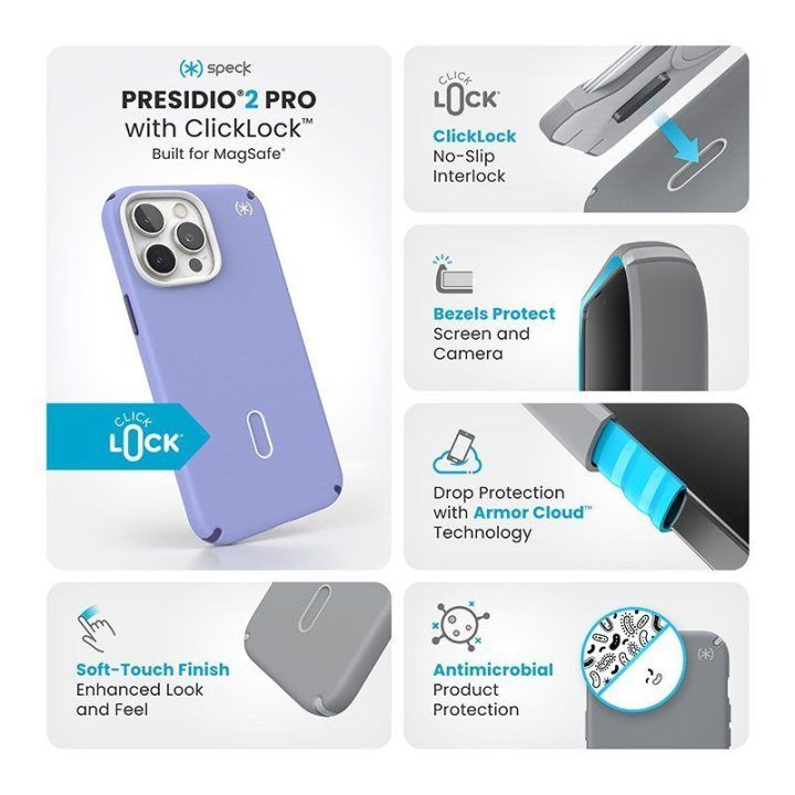 Dėklas iPhone 16 Pro Max Speck Presidio2 Pro MagSafe