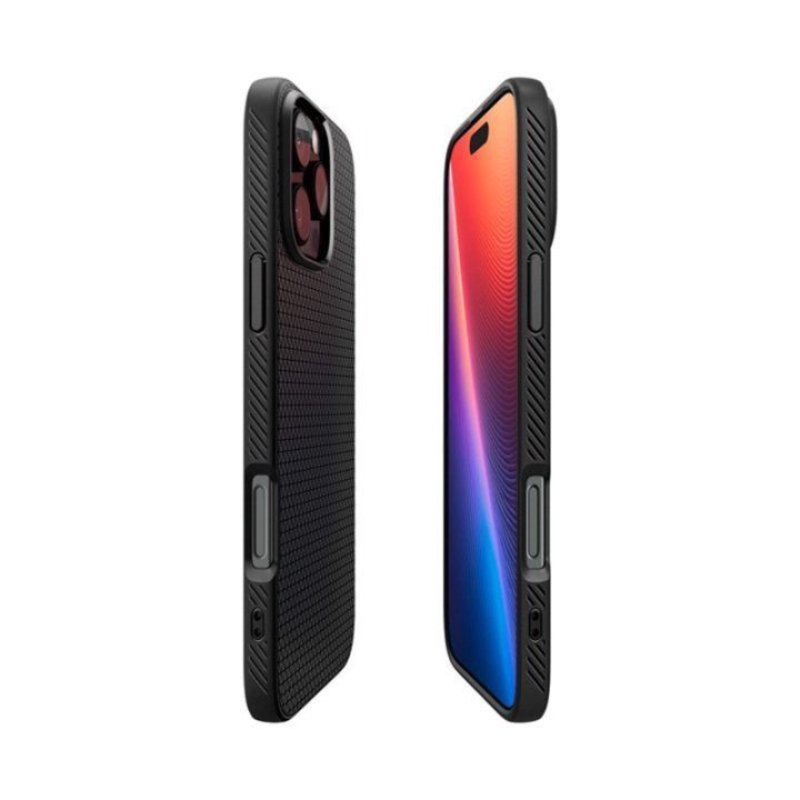 Dėklas Spigen Liquid Air iPhone 16 Pro Max, juodas