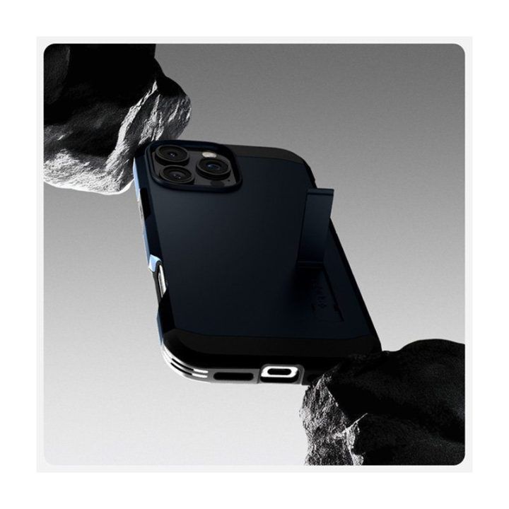 Dėklas Spigen Tough Armor Mag MagSafe iPhone 16 Pro Max, juodas