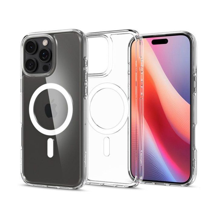 Dėklas Spigen Ultra Hybrid MagSafe iPhone 16 Pro, baltas